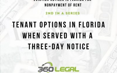 Tenant Options In Florida When Served With A Three-Day Notice