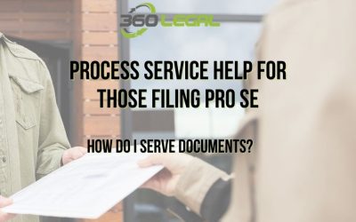 Process Service Help for those Filing PRO SE – How Do I Serve Documents?