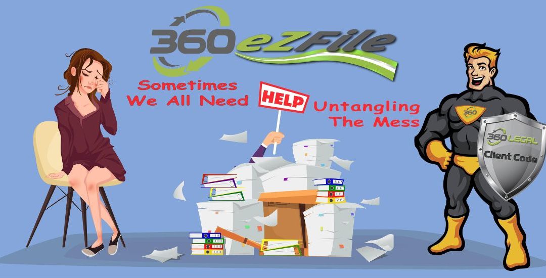 Sometimes we all need help untangling the  e-Filing mess…