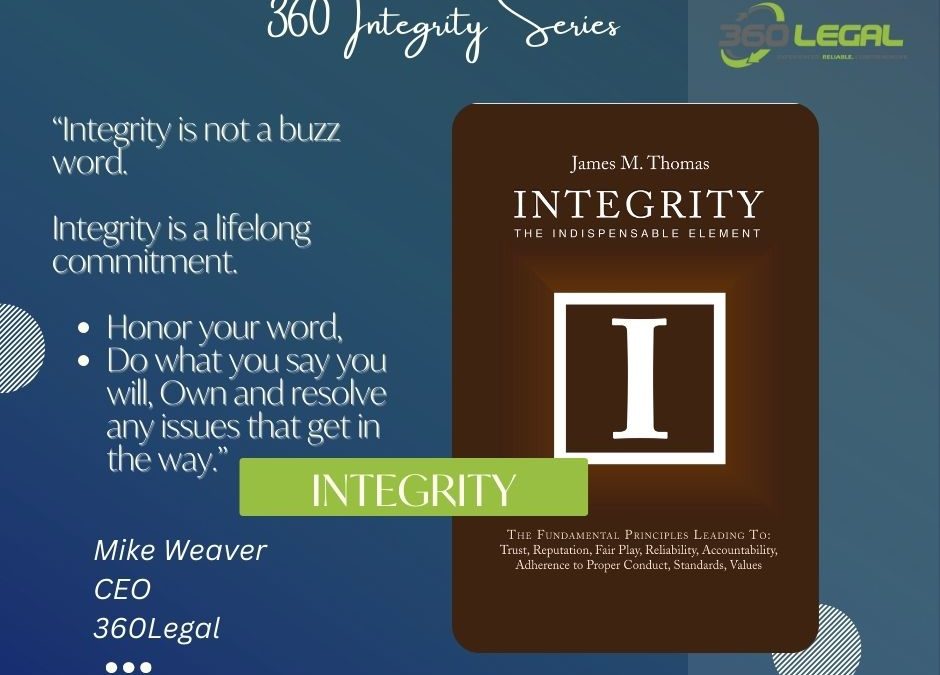 Integrity is a Lifelong Commitment