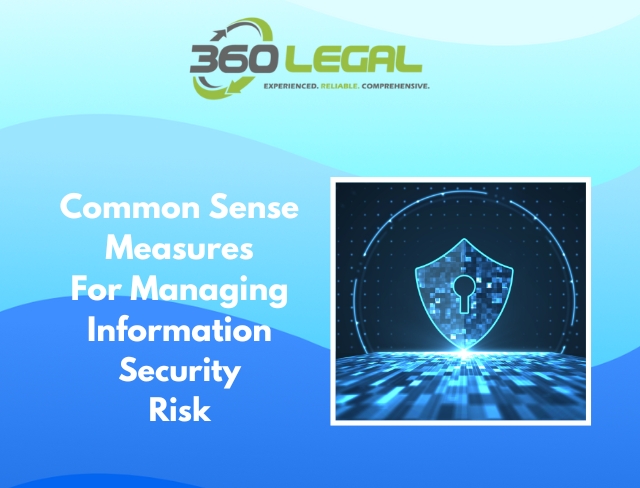 Common Sense Measures For Managing Information Security Risk