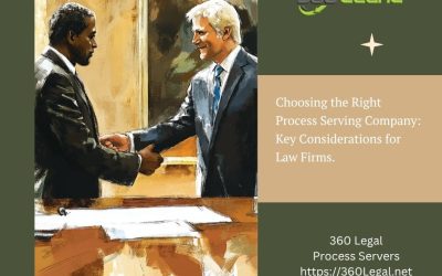 Choosing the Right Process Serving Company: Key Considerations for Law Firms