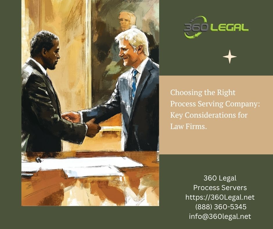 Choosing the Right Process Serving Company: Key Considerations for Law Firms.