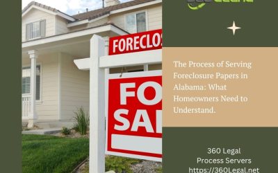 The Process of Serving Foreclosure Papers in Alabama: What Homeowners Need to Understand