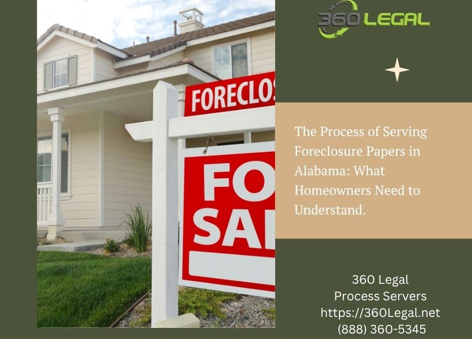 The Process of Serving Foreclosure Papers in Alabama: What Homeowners Need to Understand