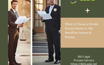 When to Choose a Private Process Server vs. the Sheriff for Service of Process